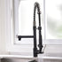 Kitchen Faucet with Pull Down Sprayer one-Hole Gooseneck Kitchen Sink Faucet 2 Handle