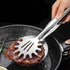 Kitchen Tong with Skimmer and Pasta Server Function Stainless Steel Deep Fried Tong, Noodle Tong Colander Oil Strainers Heat Resistant Food Grips Kitchen Cooking Tool - WoodPoly.com
