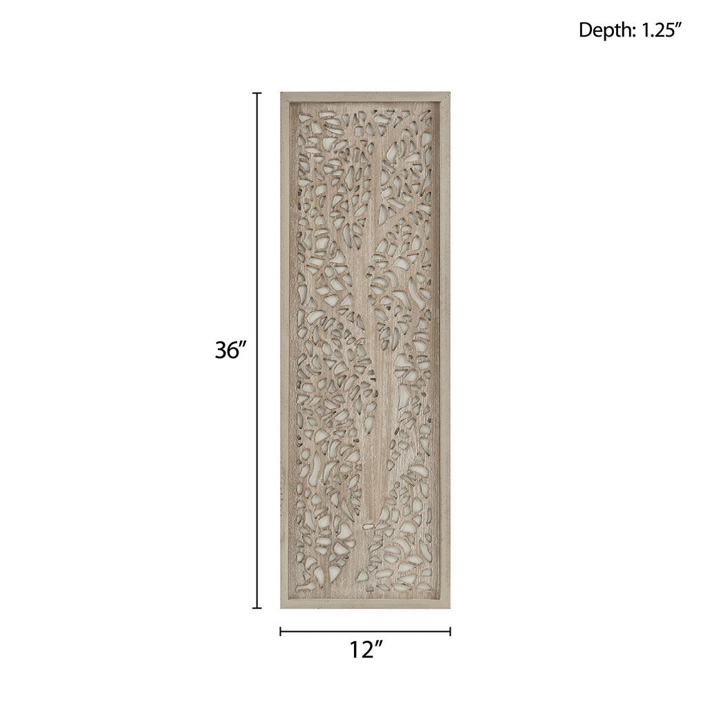 Laser Cut Tree Framed Panel Wall Decor