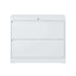 Lateral File Cabinet 2 Drawer, White Filing Cabinet with Lock, Lockable File Cabinet for Home Office, Locking Metal File Cabinet for Legal/Letter/A4/F4 Size