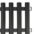 Lawn Edgings 17 pcs Anthracite 32.8' PP