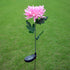 LED Chrysanthemum Flower Stake Light Solar Energy Rechargeable for Outdoor Garden - WoodPoly.com
