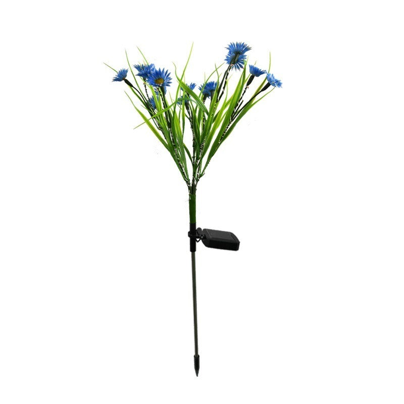LED Daisy Flower Stake Light Solar Energy Rechargeable for Outdoor Garden - WoodPoly.com