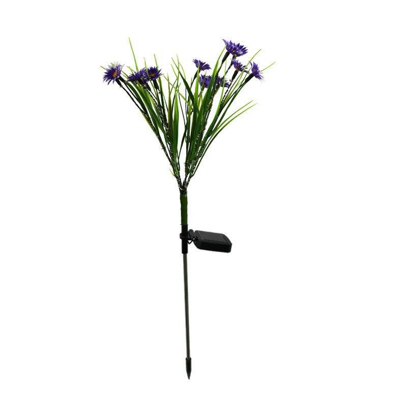 LED Daisy Flower Stake Light Solar Energy Rechargeable for Outdoor Garden - WoodPoly.com