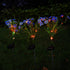 LED Daisy Flower Stake Light Solar Energy Rechargeable for Outdoor Garden - WoodPoly.com