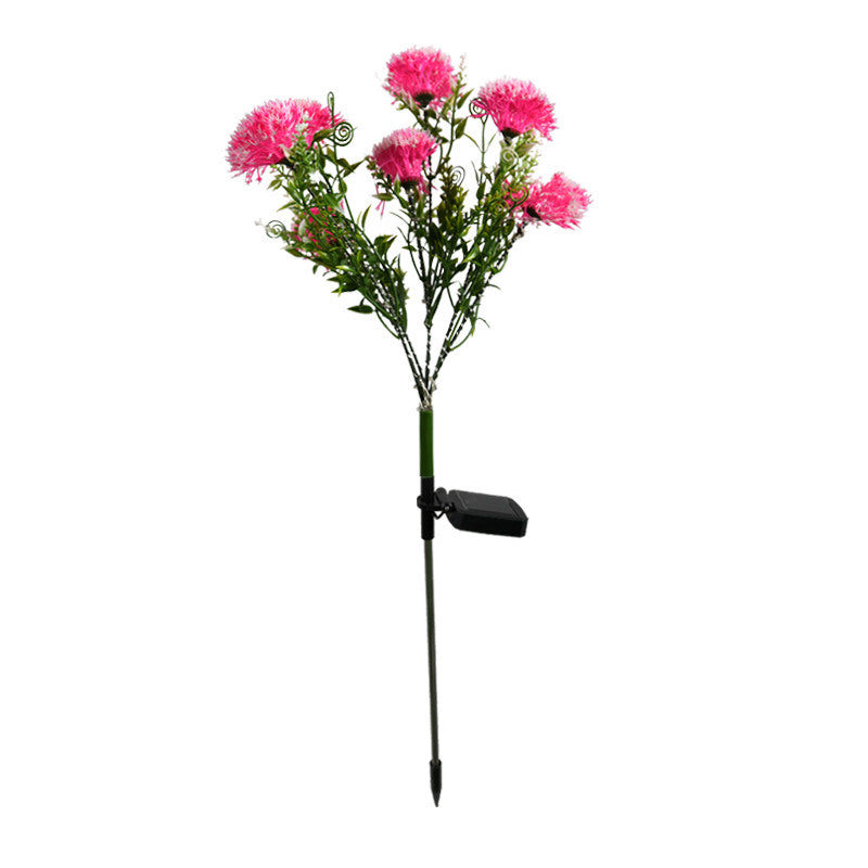 LED Dandelion Flower Stake Light Solar Energy Rechargeable for Outdoor Garden - WoodPoly.com