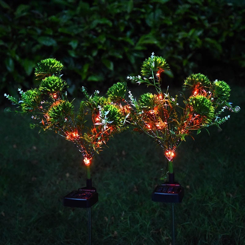 LED Dandelion Flower Stake Light Solar Energy Rechargeable for Outdoor Garden - WoodPoly.com