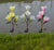 LED Magnolia Flower Stake Light Solar Energy Rechargeable for Outdoor Garden - WoodPoly.com