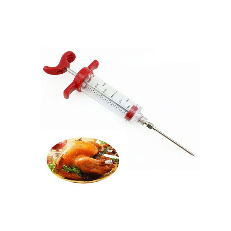 Lightweight Meat Injector Syringe Meat Syringe Marinade Injector for Marinade Flavor Holiday Dinners Restaurant - WoodPoly.com