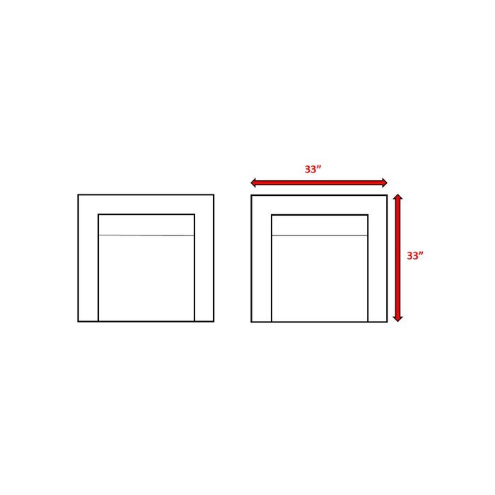 Living Source International Fully Assembled Patio Chair with Cushions (Set of 2) Mixed Gray