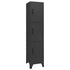 Locker Cabinet Anthracite 15"x17.7"x70.9" Steel