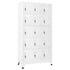 Locker Cabinet Light Gray 35.4"x15.7"x70.9" Steel