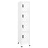 Locker Cabinet White 15"x17.7"x70.9" Steel