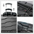 Luggage 3 Piece Sets with Spinner Wheels ABS+PC Lightweight TSA Lock (20'/24'/28'), Black