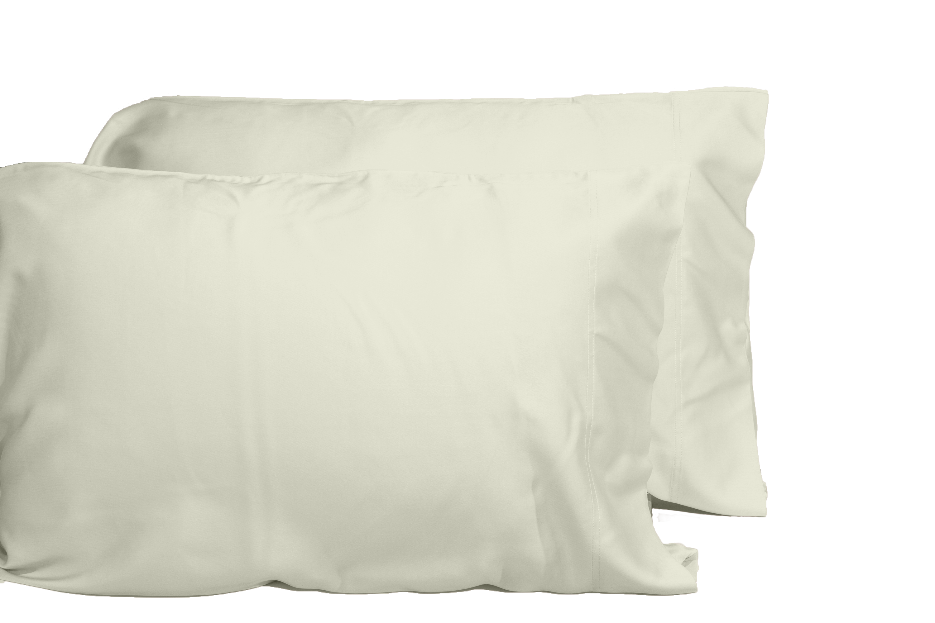 Luxurious Viscose from 100% Bamboo 2-Piece Pillowcase Set , Oeko-TEX Certified, Queen - Creme