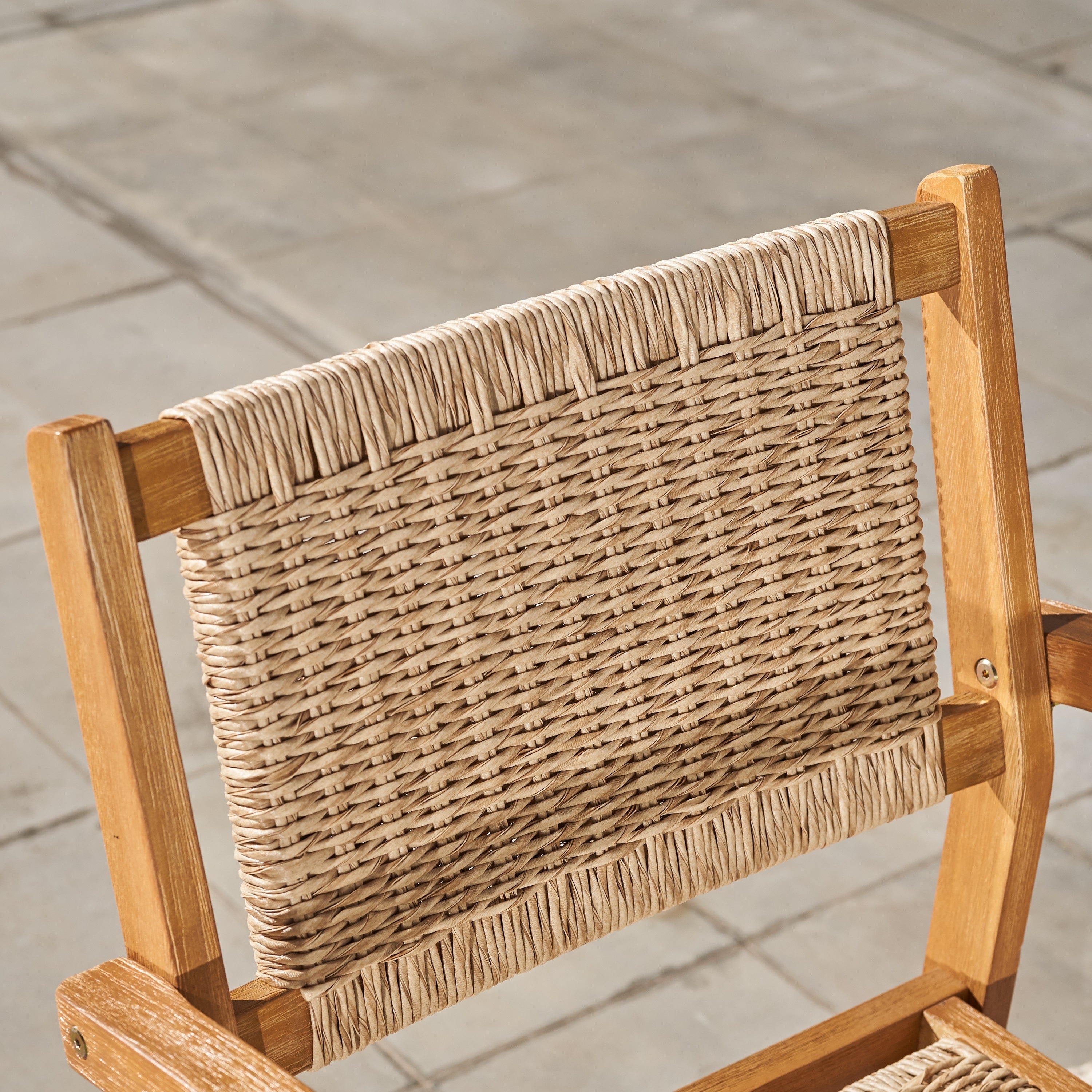 Mauricio Honey Wood Dining Chair - Set of 2