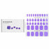 MAVENIR - Nail Sticker (Purple) - # Dawn Pedi MFC-012 / 022462 36pcs
