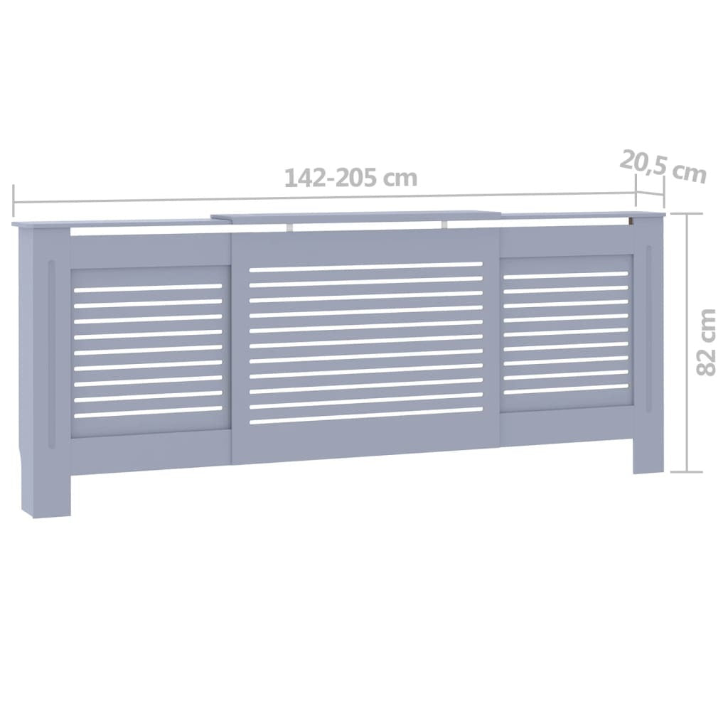 MDF Radiator Cover Gray 80.7