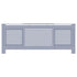 MDF Radiator Cover Gray 80.7"
