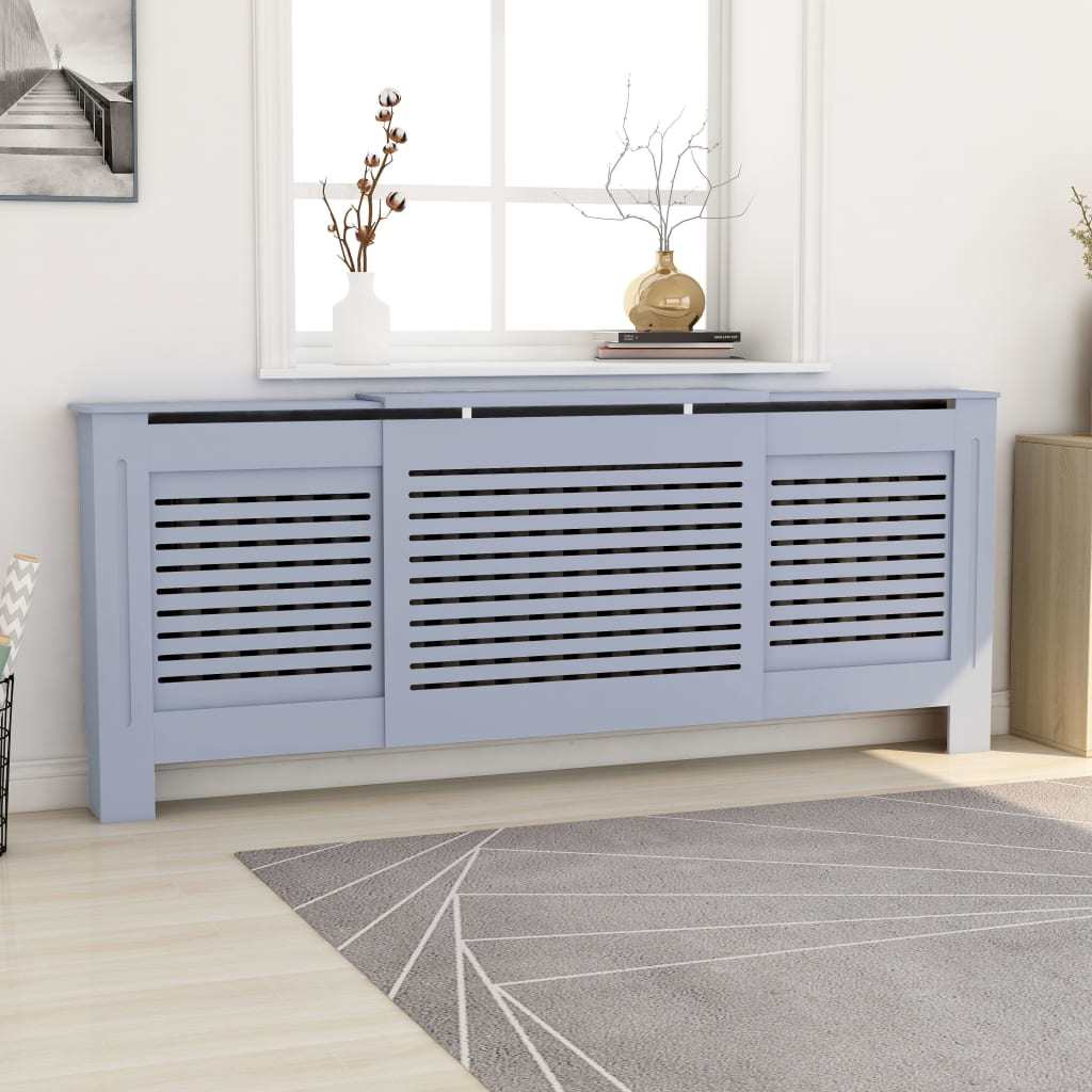 MDF Radiator Cover Gray 80.7"