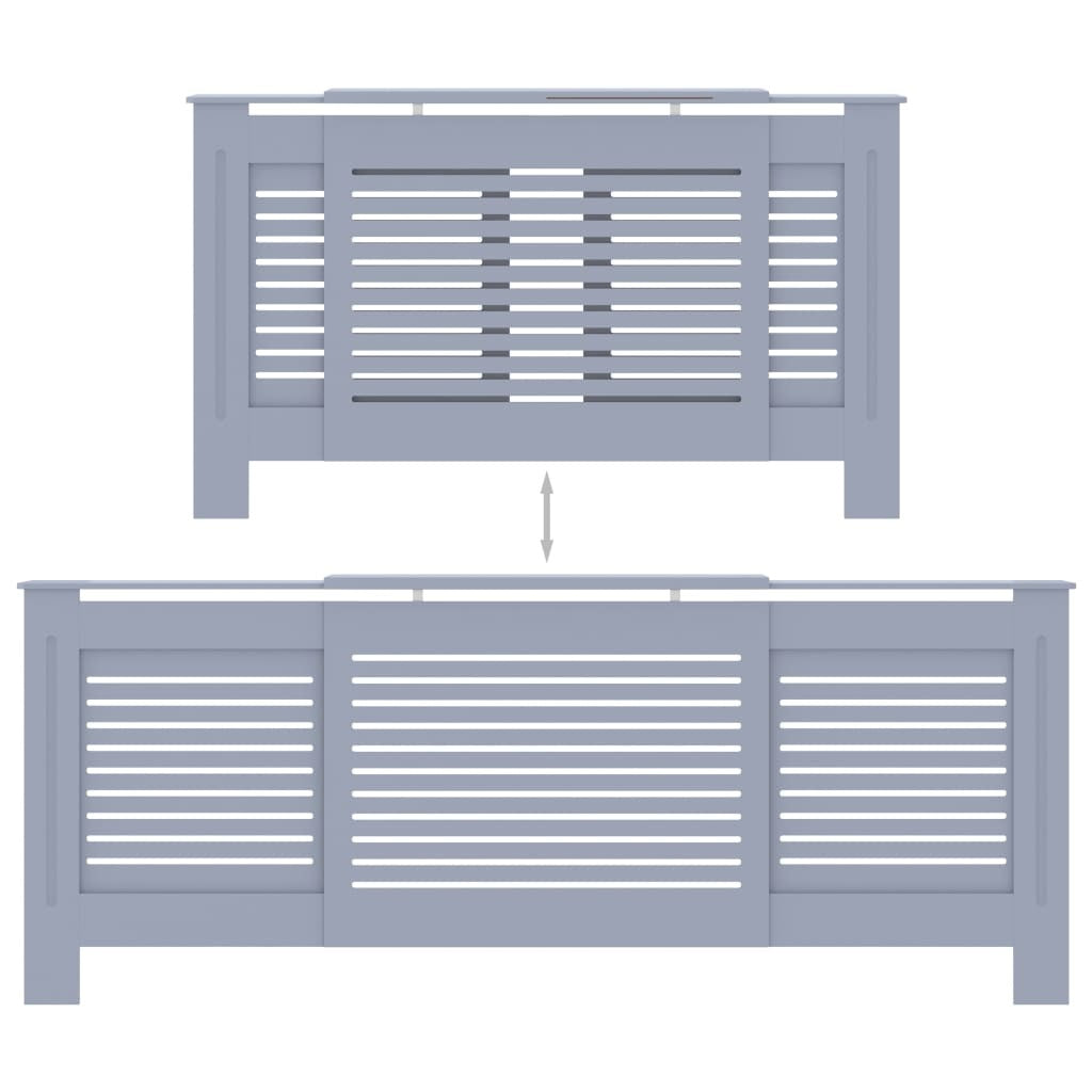 MDF Radiator Cover Gray 80.7"