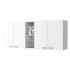 Menlo 59-inch Four Swing Doors Wall Cabinet White