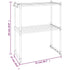 Microwave Shelf White 20.1"x10.6"x24.8" Aluminum