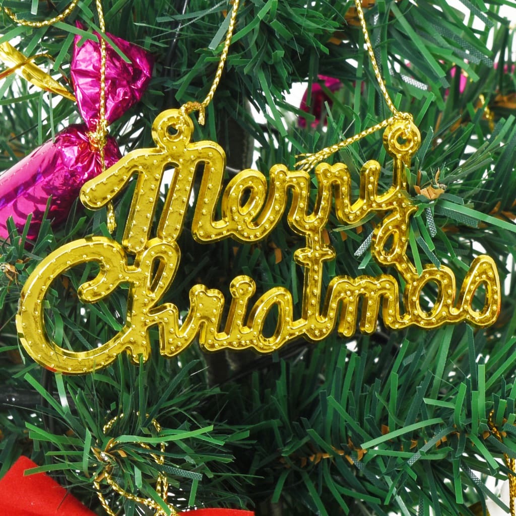 Mini Artificial Pre-lit Christmas Tree with 20 LEDs Green 17.7