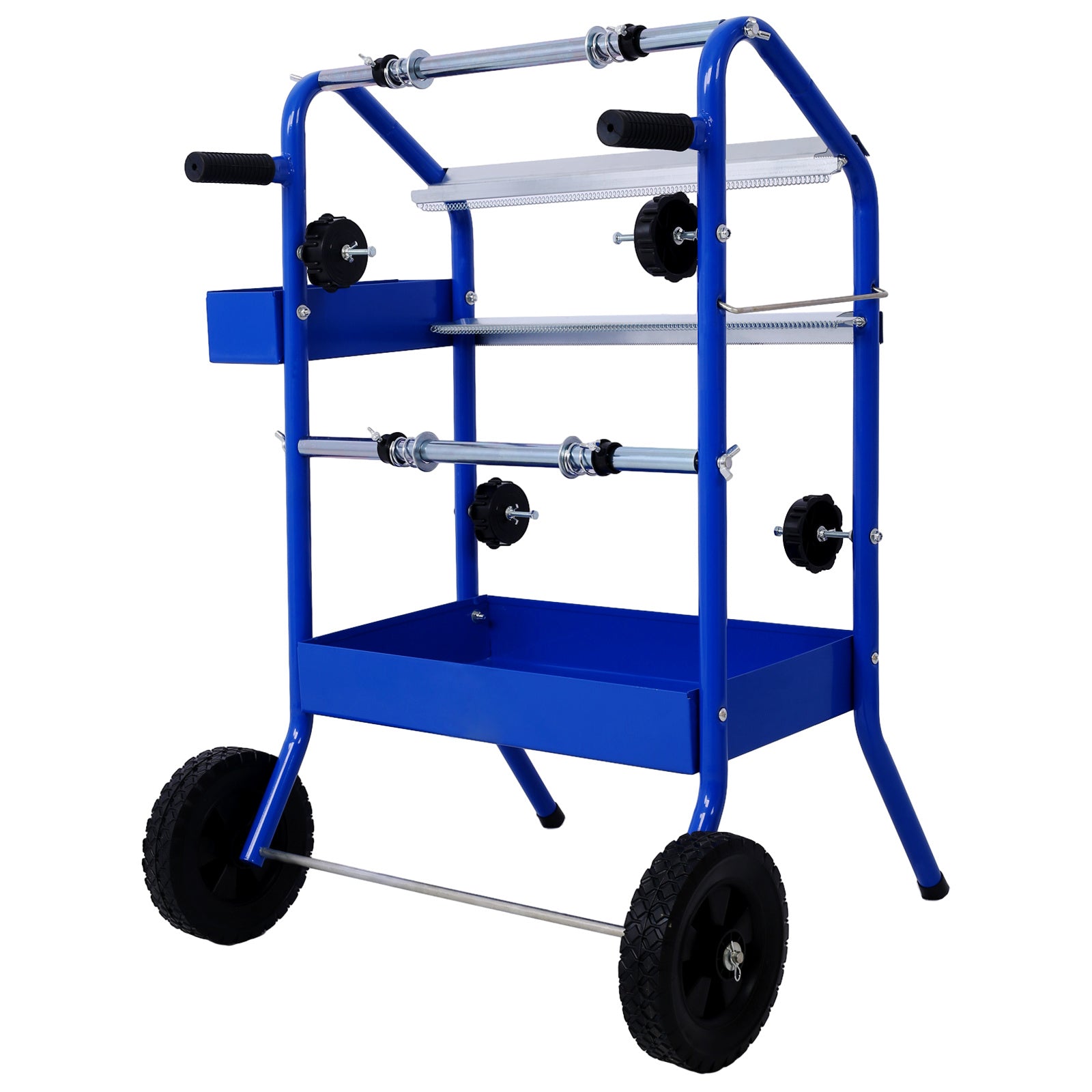 Mobile 18" Multi-Roll Masking Paper Machine with Storage Trays,BLUE