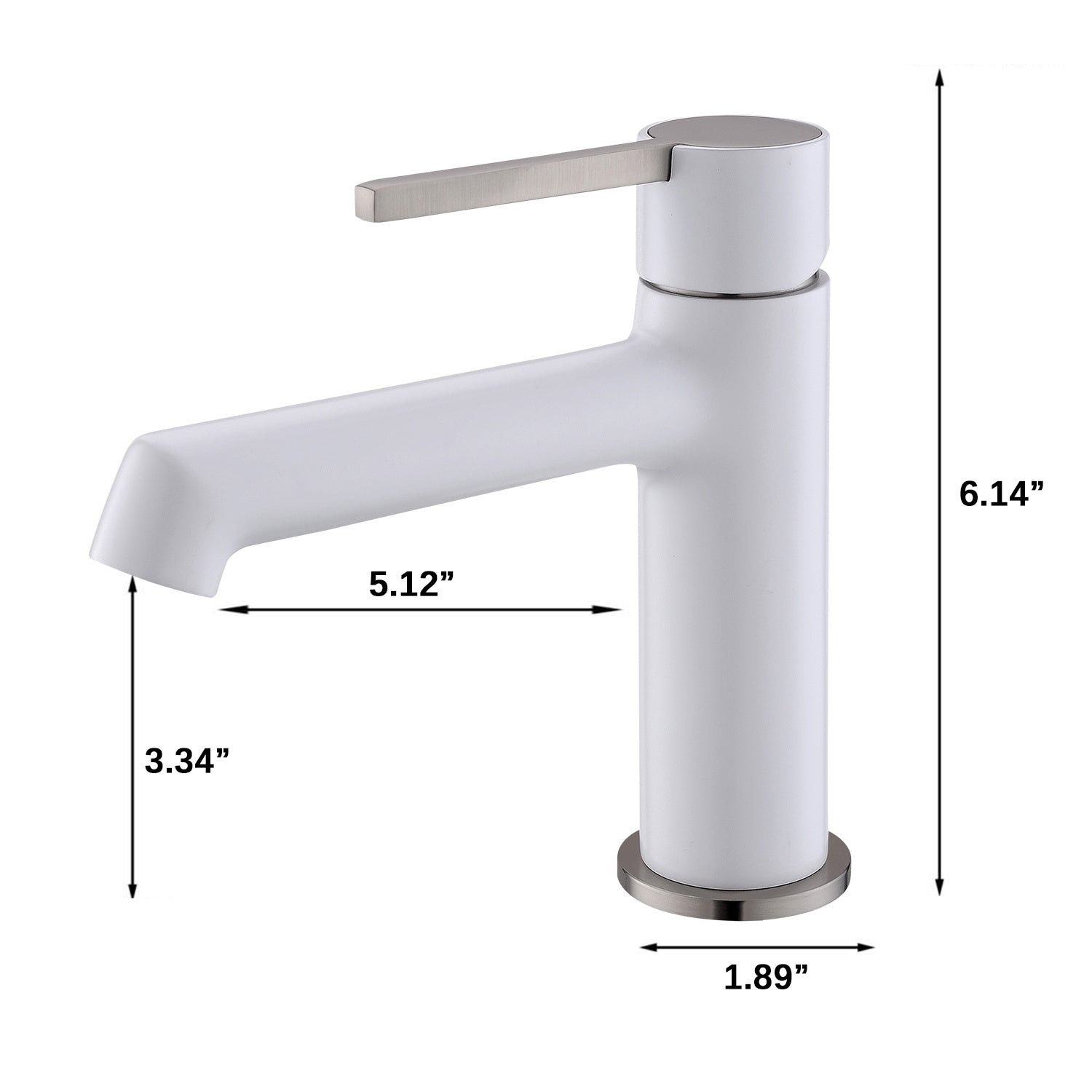 Modern bathroom faucet single hole faucet in Black