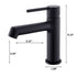 Modern bathroom faucet single hole faucet in Black