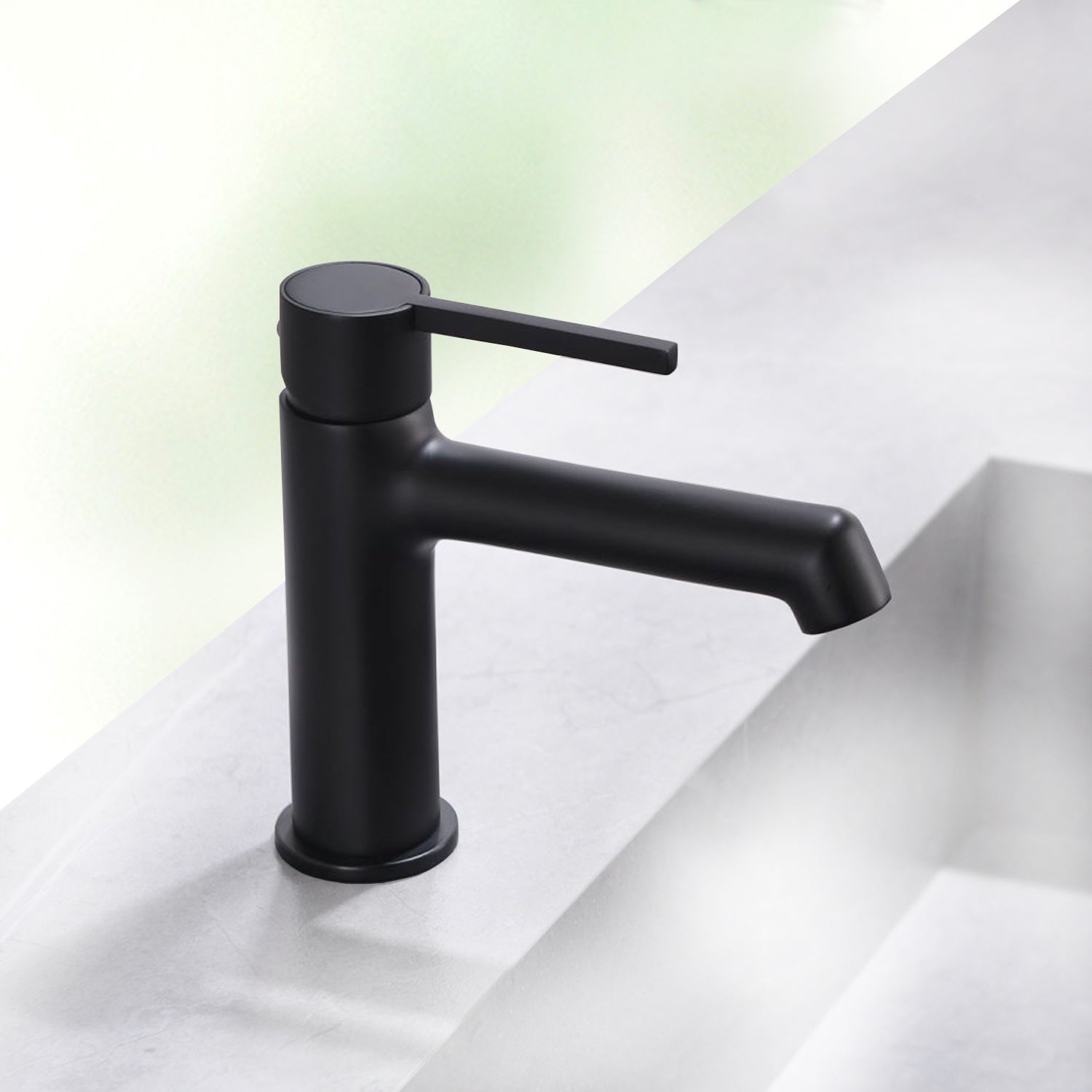 Modern bathroom faucet single hole faucet in Black