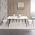 Modern Dining Chairs Set of 2, Curved Backrest Round Upholstered and Metal Frame, Light Grey