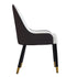 Modern PU sponge-filled dining chair, solid wood metal legs, suitable for restaurants, living rooms and rooms-(Set of 2)