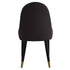 Modern PU sponge-filled dining chair, solid wood metal legs, suitable for restaurants, living rooms and rooms-(Set of 2)