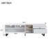 Modern TV Stand for 80'' TV with Double Storage Space, Media Console Table, Entertainment Center with Drop Down Door for Living Room, Bedroom, Home Theatre