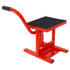 Motorcycle Dirt Bike Stands and Lifts Jack Stand Steel Lift 11"-16.5" Adjustable Height 330 LBS Load Capacity Heavy Duty Steel Red