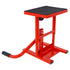 Motorcycle Dirt Bike Stands and Lifts Jack Stand Steel Lift 11"-16.5" Adjustable Height 330 LBS Load Capacity Heavy Duty Steel Red
