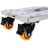 Movers Dolly Heavy Duty Furniture Dolly Trolley Cart 18''x12'' Aluminum Frame with 3'' TPU Professional Casters with Brake Option 2pcs set