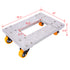 Movers Dolly Heavy Duty Furniture Dolly Trolley Cart 18''x12'' Aluminum Frame with 3'' TPU Professional Casters with Brake Option