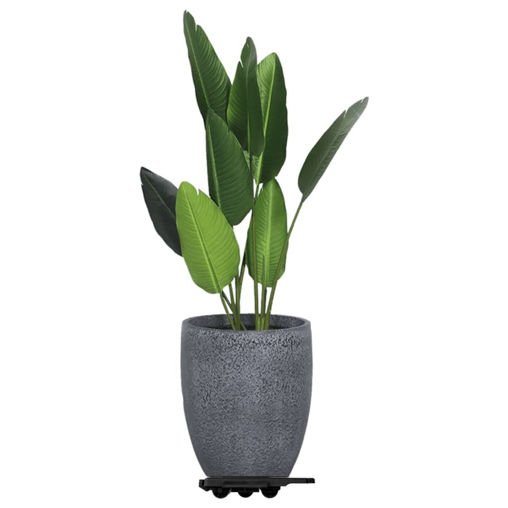 Moving Dollies with 8 Wheels 4 pcs Black Polypropylene 330.7 lb