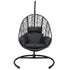 New Comming Outdoor Indoor PE wicker Swing Egg Chair Gray Color