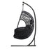 New Comming Outdoor Indoor PE wicker Swing Egg Chair Gray Color