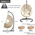 New Comming Outdoor Indoor PE wicker Swing Egg Chair Natural color