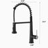 New Kitchen Single Handle pull-out faucet, stainless steel kitchen faucet with pull-out sprayer in Black