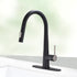 New Kitchen Single Handle pull-out faucet, stainless steel kitchen faucet with pull-out sprayer in Black
