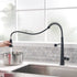 New Kitchen Single Handle pull-out faucet, stainless steel kitchen faucet with pull-out sprayer in Black
