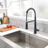 New Kitchen Single Handle pull-out faucet, stainless steel kitchen faucet with pull-out sprayer in Black