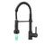 New Single Handle Pull-Down Sprayer LED Kitchen Faucet