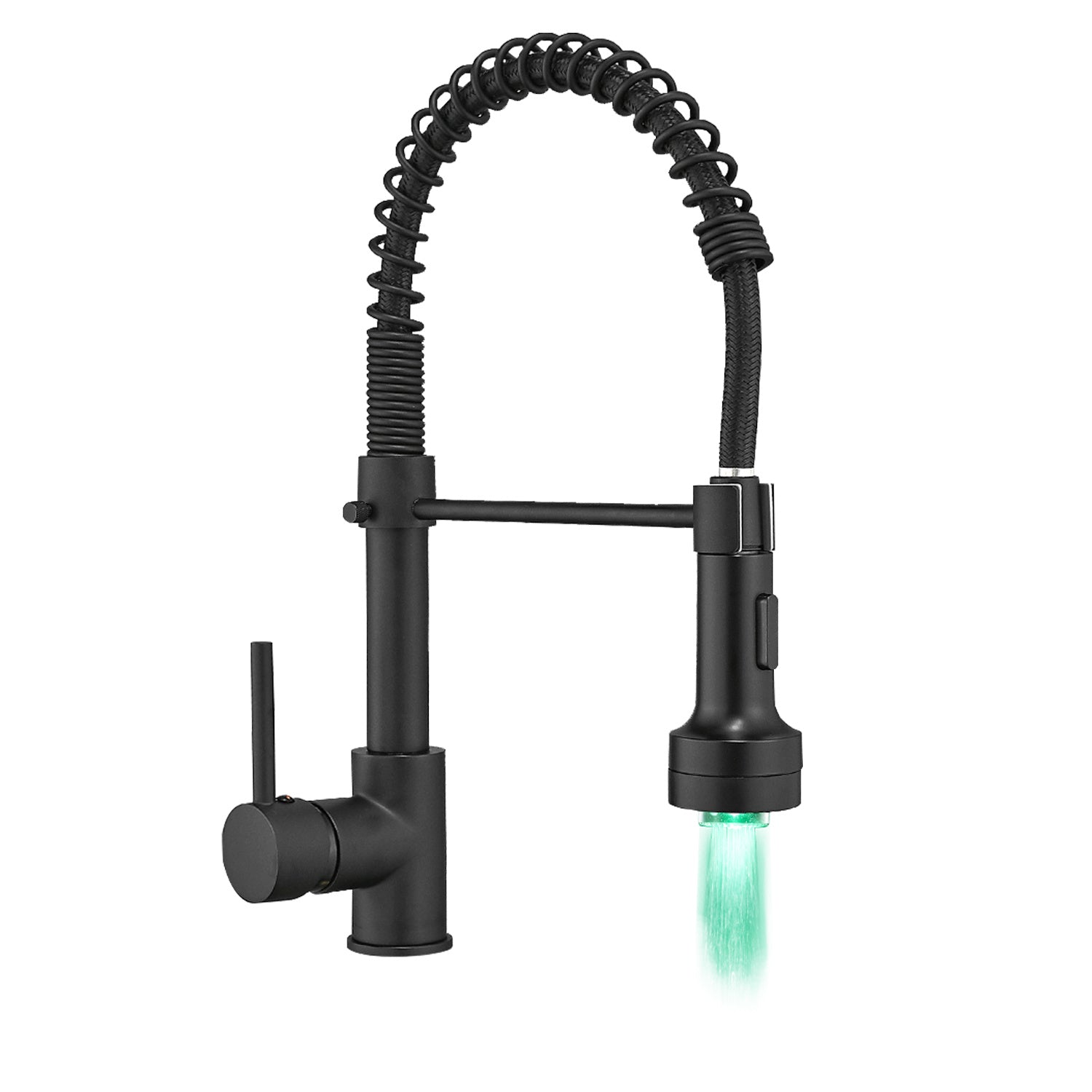 New Single Handle Pull-Down Sprayer LED Kitchen Faucet